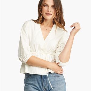 Able size S Wrap blouse black